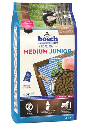 Сухий корм для собак Bosch HPC Medium Junior з птицею, для середніх порід, 15 кг