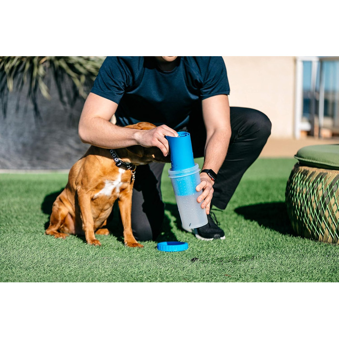 Dexas MudBuster: портативний очищувач лап для собак, великий розмір, блакитний