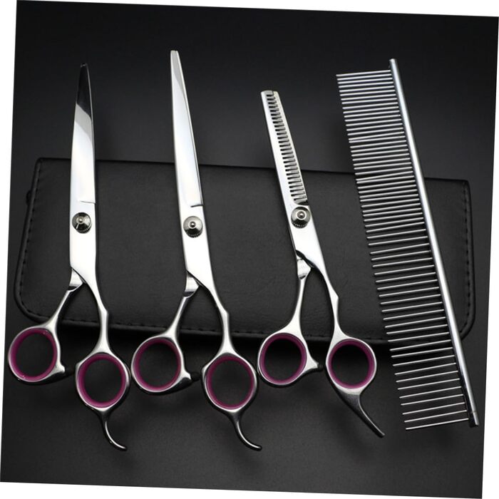 Набір для грумінгу собак та котів INOOMP: ножиці, гребінець, тканина для догляду за шерстю