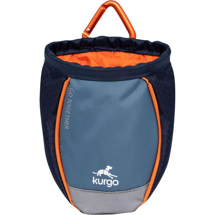 Сумка для тренування собак Kurgo Keksbeutel, поясна сумка для ласощів з кліпсою та карабіном (Navy)