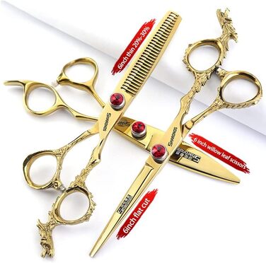 SHARONDS Професійний набір ножиць для волосся 6 дюймів (3 шт.) з японської сталі 440C