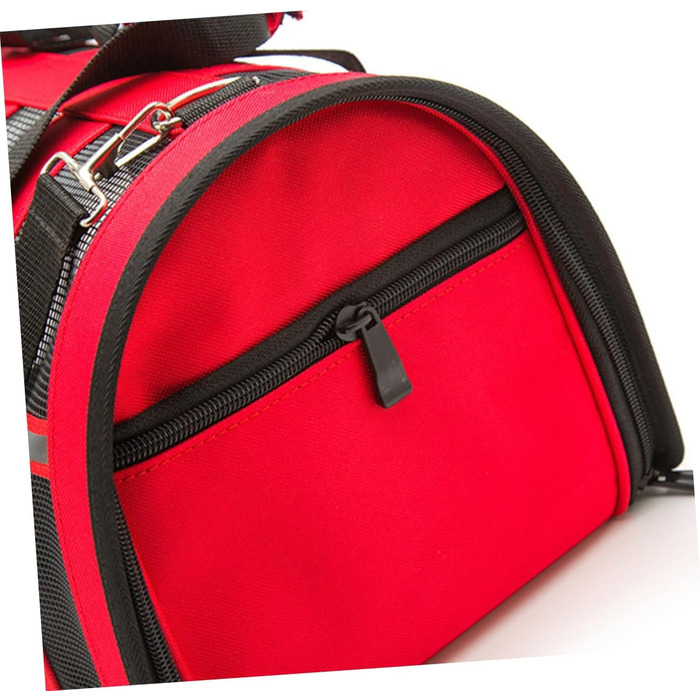 Прозора регульована переноска для домашніх тварин Toddmomy з сітчастою конструкцією, дихаюча та міцна. Маленька переноска для собак на винос з регульованим плечовим ременем. Практична переноска для транспортування.