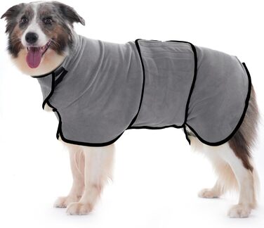 Рушник для собак HezzLuv: ультрапоглинаючий, з мікрофібри, для швидкого висушування, сірий