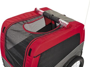 Причіп для велосипеда для собак Deluxe Getaway Solids M, червоний – для прогулянок