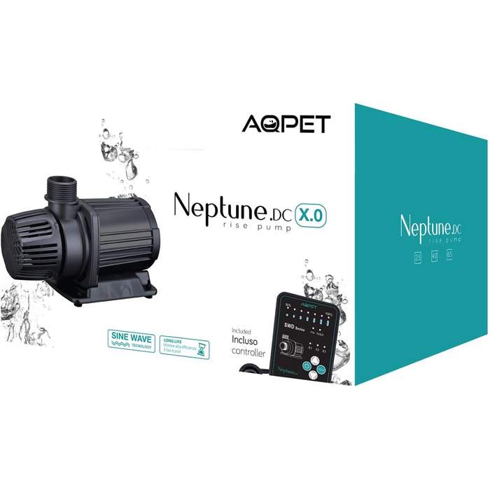 Занурювальний насос AQPET Neptune DC 2.5 для акваріума, 2500 л/год