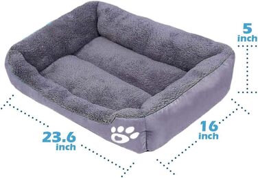 Килимок для собак Powerking: м'який, миючий, для собак, цуценят, сон та невеликих домашніх тварин (Світло-сірий)