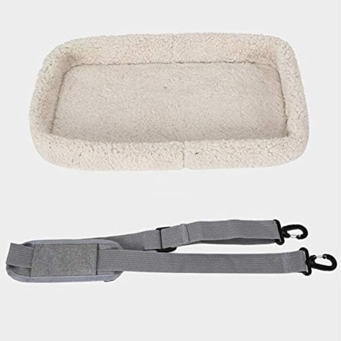 Транспортна переноска для собак та котів, складана, з м'якою підстилкою, з плечовим ременем, Oxford тканина