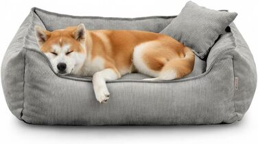 Gutekissen® Лежанка для собак Lucky – М'яке собаче ліжко для малих та великих собак – Практичне лежанка для домашніх тварин з поліуретановою начинкою та знімним чохлом (Зелений, ) Зелений (Сірий, XXL - 110x90)