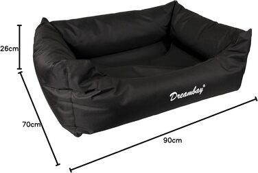 Кенійське ліжко для собак Karlie Dream Black, 100x80x25 см