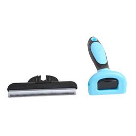 Щітка для догляду за тваринами, видалення шерсті, велика для котів, собак, кроликів, професійний інструмент, блакитна