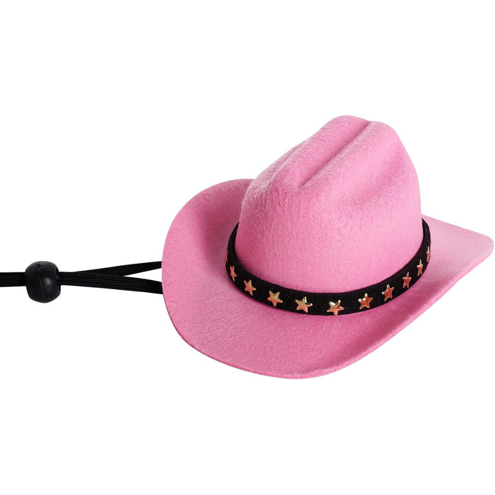 Костюм ковбоя для домашніх тварин Choyaxo: костюм на честь Геловіну для собак та котів, ковбойський капелюх з банданою (рожевий, Small)