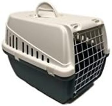 Транспортна переноска Savic Trotterbox 1, блакитно-біла, 48 x 33 x 31 см