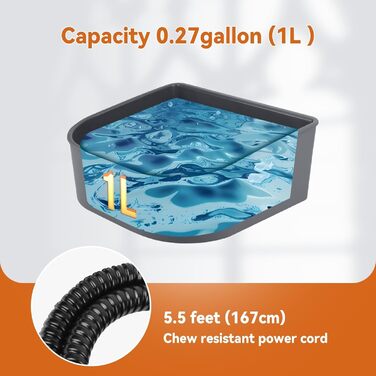 Підігрівальна пляшка для води для собак у зимовий період, сіра | NAMSAN