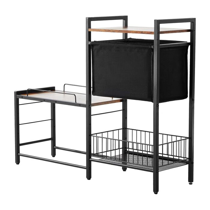 Підставка для корму для собак VEVOR, 92 x 27 x 75 см, з піднятими мисками, для великих, середніх та маленьких собак