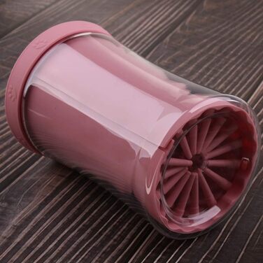 Миска для миття лап собакам, рожева | Чистяча щітка для лап собак