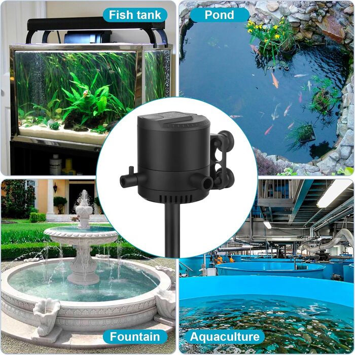 Акваріумний фільтр ITIY, безшумний, 25W, 2000L/H, з втяжним соском, для акваріумів 300-500L