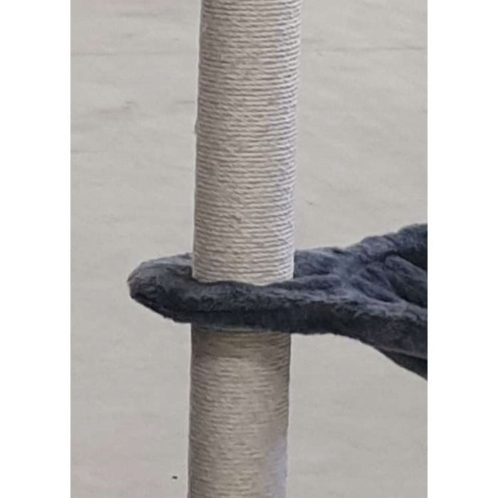 Ігровий комплекс для котів: дерево-драпалка з будиночком та лежаком, 138 см, F014