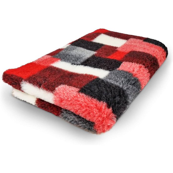 Килимок для собак Elropet: преміум vetbed 30 мм, різні розміри (S/M/L), Diamond Red (M 100x80 см)