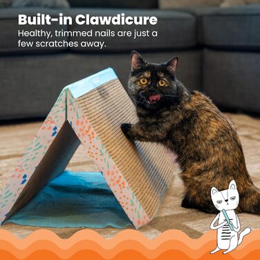 Catstages Easy Life Когтеточка-кровать з картону для котів, багато кольорів, універсальний розмір