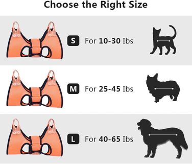 Серветка для догляду за лапами собак - гамак для стрижки нігтів, допомога у догляді за кігтями, система фіксації для спа-процедур | Колір: помаранчевий