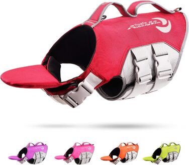 Жилет рятувальний для собак ThinkPet, XL, червоний, регульований, світловідбиваючий