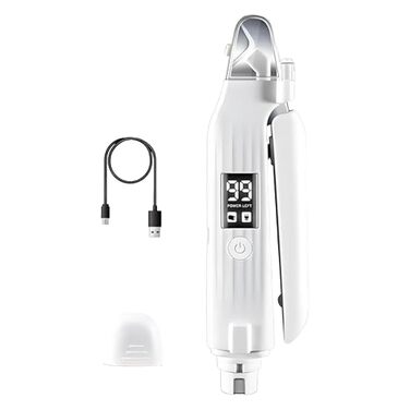 Електрична кусачка для собак та котів з LED-підсвічуванням 2-в-1, з контейнером для зрізів, тиха, безпечна