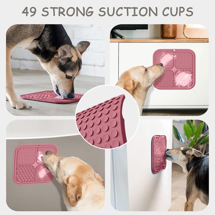 Килимок для собак ChefAide: повільна годівля, проти нудьги та тривоги, 21.6 x 21.6 см