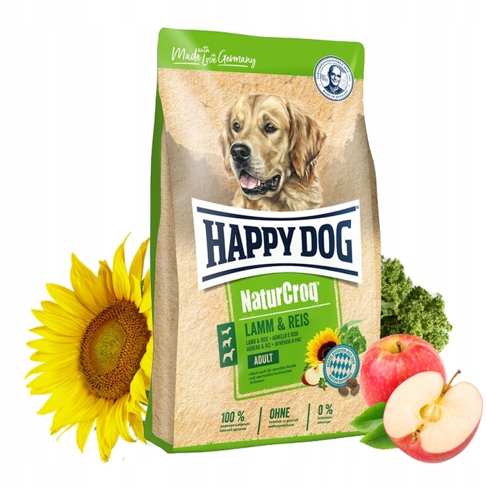 Сухий корм для собак HAPPY DOG NaturCroq Ягня з рисом, 15 кг