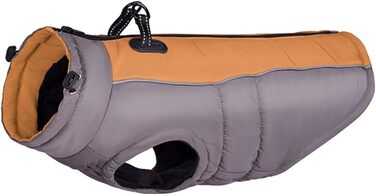 Водонепроникна куртка для собак середніх та великих порід FUNAT, тепла зимова жилетка, коричнева, 3XL