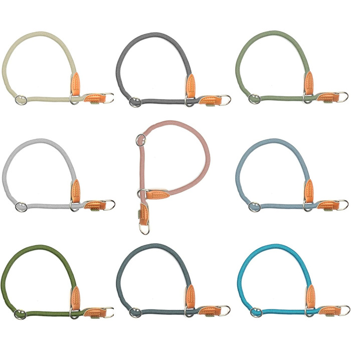 Нашийник для собак Leisegrün Devon, паракорд, зелений, регульований, розмір M