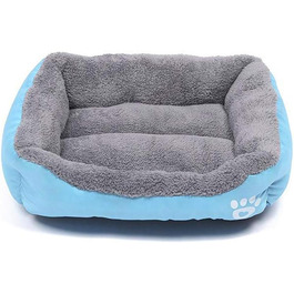 Крісло-ліжко для собак, лежанка для собак, м'яка подушка для собак, кошик для собак, знімний чохол, миється, синій, розмір S