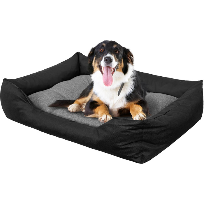 Килимок для собак та котів з високими бортиками, XL, 114x84 см, сірий графіт