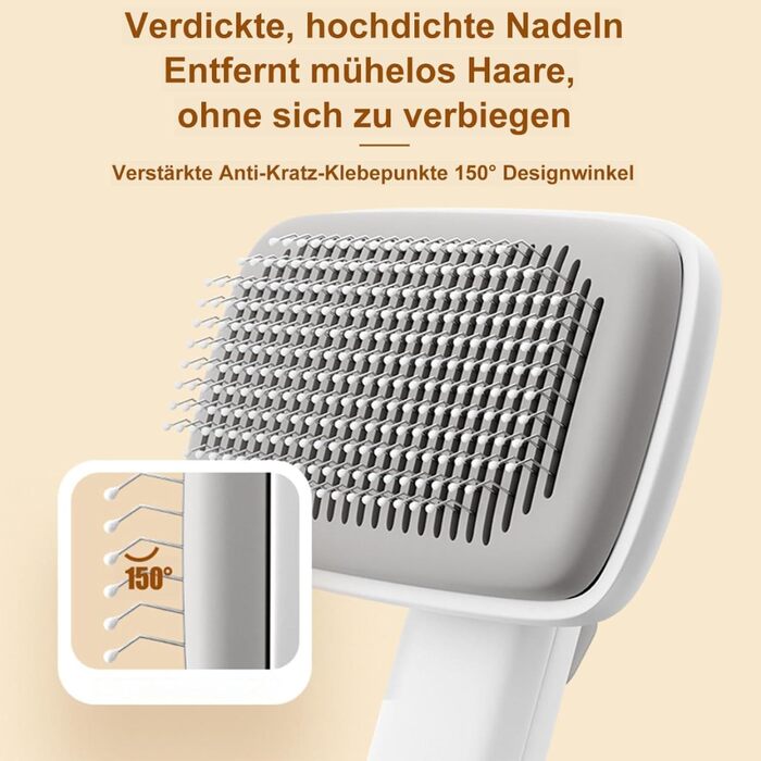 Іонощітка для собак Piddy Pet Ionbrush - для блискучого та чистого шерсті, для довгої та короткої шерсті (1 шт.)