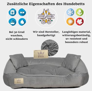 Ортопедичне ліжко для собак великих порід King Dog: зелений велюровий кошик для домашніх тварин, 115 x 95 см, легко миється, силіконова наповнювач