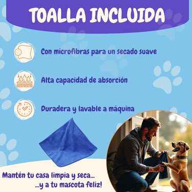 Очищувач для лап собак - гігієна для подушечок лап (Синій, L)