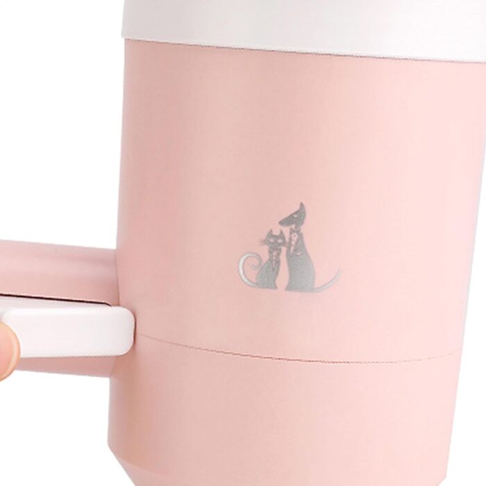 Автоматичний очищувач лап для собак: миска для лап з силікону, портативна, обертається на 360 градусів, для маленьких собак та котів (Рожевий)