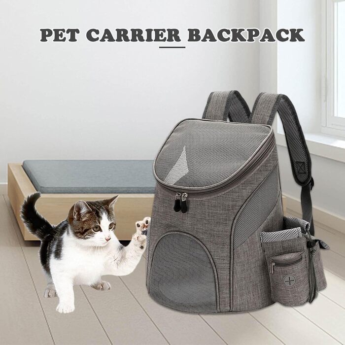 Рюкзак для тварин Faltbar, 360° огляд, для собак, котів, кроликів, 32x30x25 см