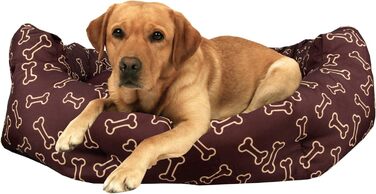 М'яке ліжко для котів та собак середніх розмірів Bestlivings, ліжко для тварин, різні дизайни, легко миється, міцне та стійке до подряпин (80x65 см, кістка)