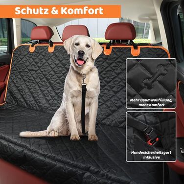 Захисний чохол на сидіння автомобіля для собак KYG, з кріпленням для собак, зносостійкий та водовідштовхуючий, 132x58x46 см