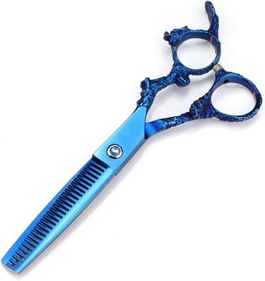 Набір професійних ножиць для грумінгу собак 6 дюймів: прямі та розріджуючі ножиці для догляду за шерстю