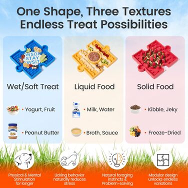 Іграшка-головоломка для собак та котів HowGo з 38+ присосками | Антиковзка, міцна, з силікону без BPA | Зменшує нудьгу та тривогу (1 шт, Червоний)