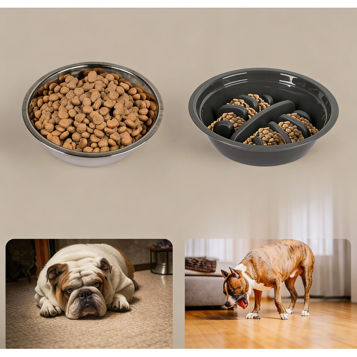 Подвійна підвищена миска для собак та котів, миска для корму