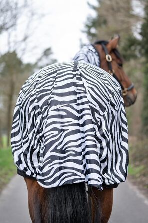 HKM 7238 Захисна попона від екземи та комах для коней Zebra, 155 см