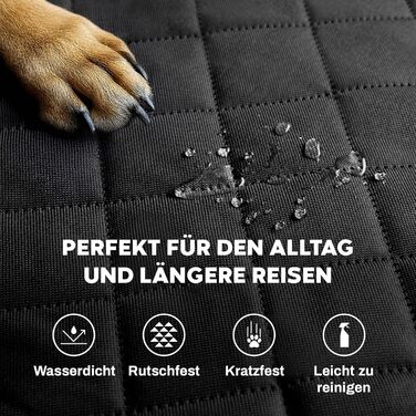 Захист для багажника автомобіля від бруду та подряпин для собак, водонепроникний, чорний, 174 x 190 см