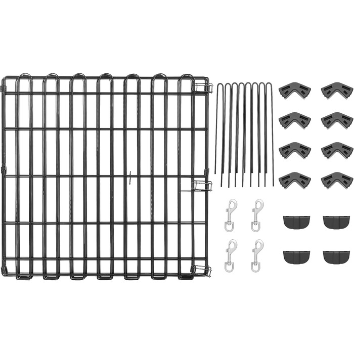 Вольєр для собак та інших домашніх тварин Amazon Basics, металевий, складний, 91 x 61 см