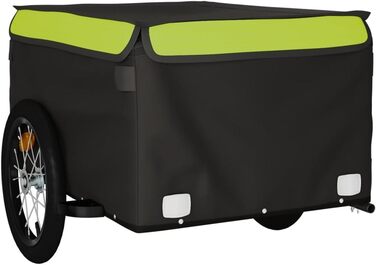 Причіп для велосипеда Gecheer, вантажний причіп, чорний пластиковий контейнер для перевезення вантажів, собак (124 x 62.5 x 52 см)