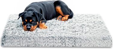 Крісло-ліжко для собак Amazinggirl 120x80 см - м'яке, зручне, для малих, середніх та великих собак, сірого кольору, з можливістю прання