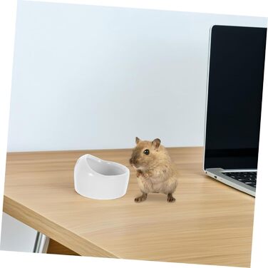 Набір мисок для хом'яків та дрібних тварин Ipetboom (2 шт) - білий, для води та корму