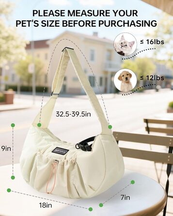 Сумка-переноска для собак і котів, жовта, до 5,4 кг, ергономічна, для прогулянок та подорожей