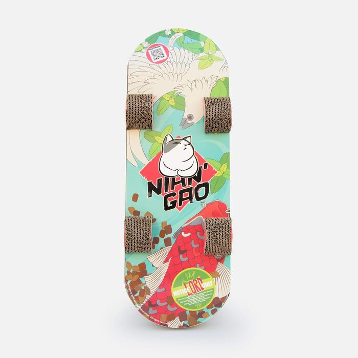 Котячий картонний коврик-подряпки SUCK UK | Іграшка для котів | Картонний коврик для дряпання | Безпечна альтернатива дряпання меблів